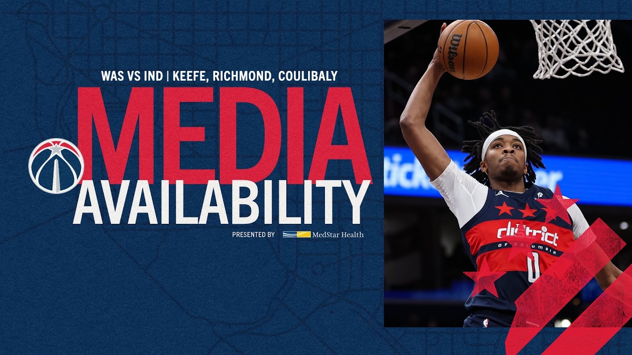 Media Availability: Head Coach Brian Keefe, Kadary Richmond, and Bilal Coulibaly | 2.19.26 background