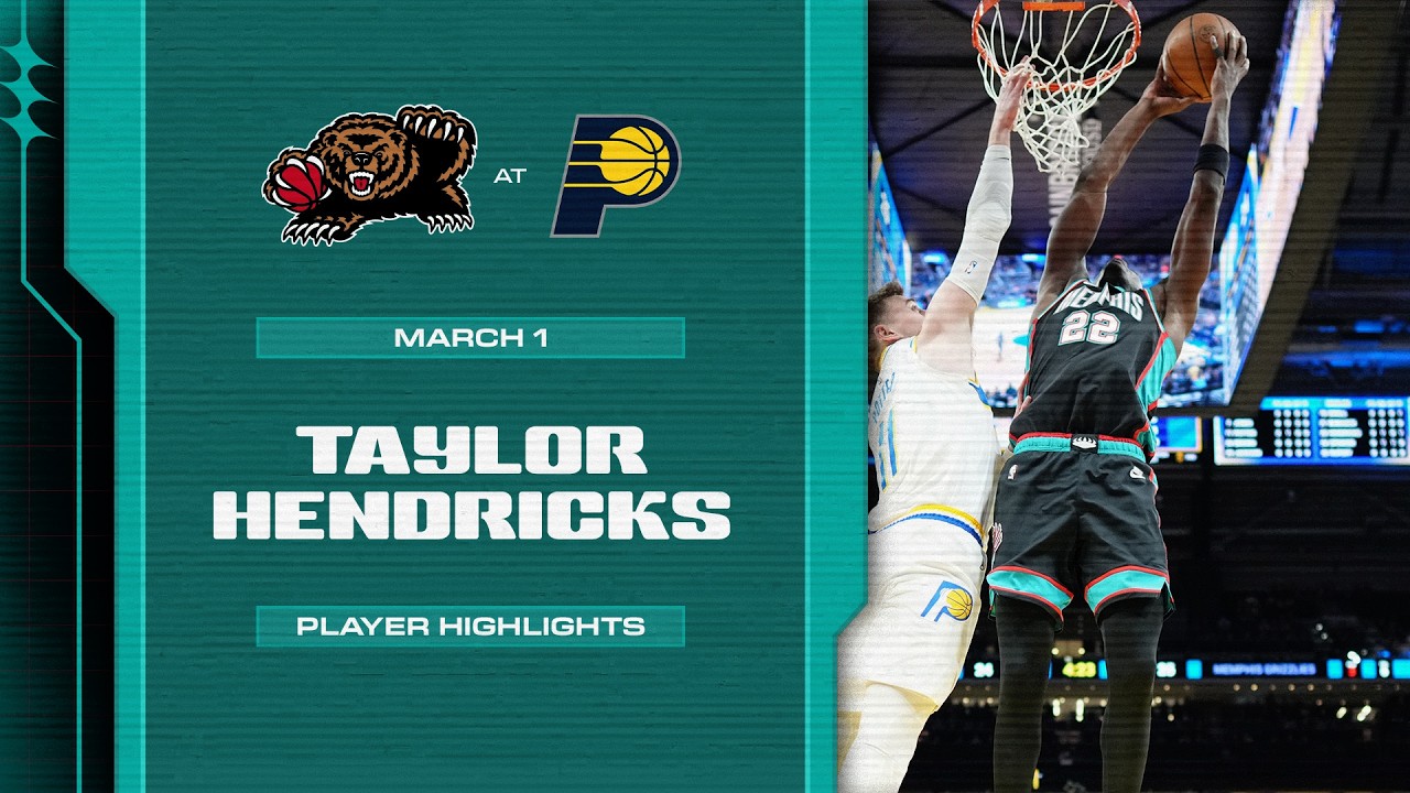Taylor Hendricks Highlights vs. Indiana Pacers (3/1/26) background