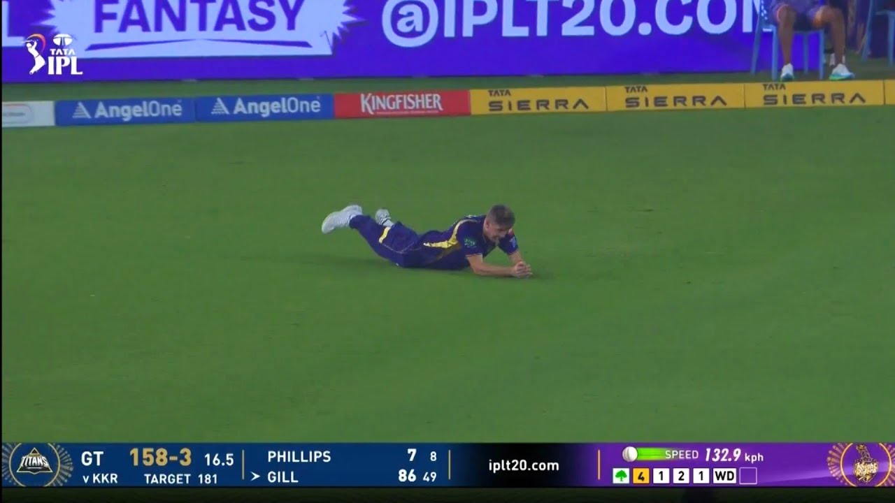 Watch : Cameron Green Crazy Catch Of Shubman Gill Today in KKR vs GT | Cameron Green Catch Today