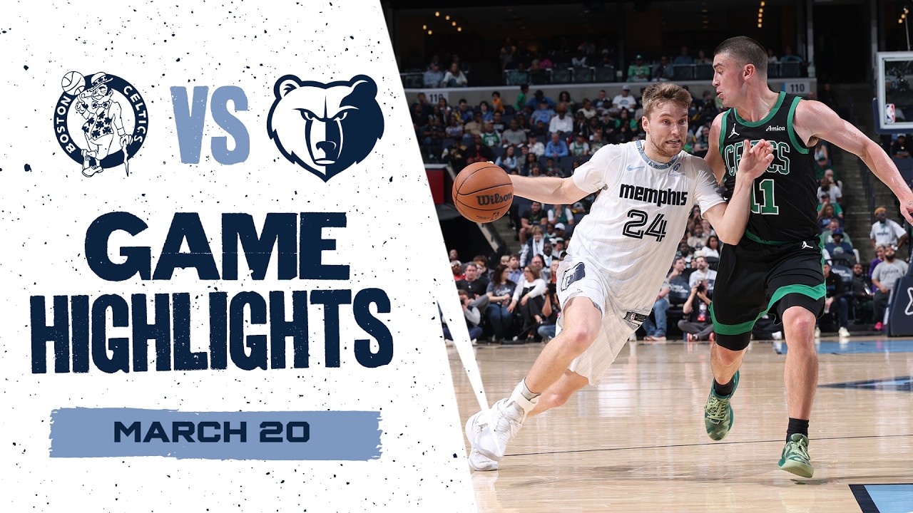 Memphis Grizzlies Highlights vs. Boston Celtics background