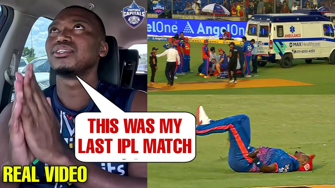 Lungi Ngidi Emotional Reaction After His Head Injury During DC vs PBKS | Lungi Ngidi Head Injury