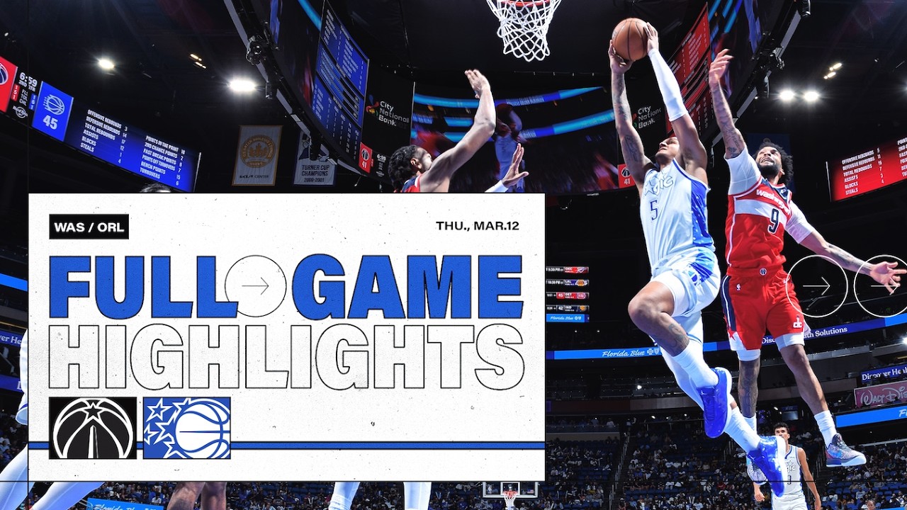 FULL GAME HIGHLIGHTS: WASHINGTON WIZARDS VS. ORLANDO MAGIC 3.12.26 background