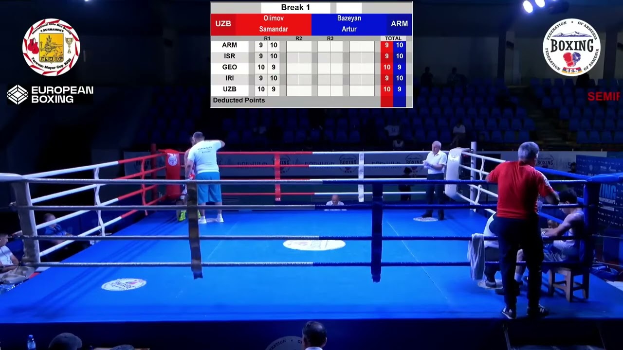 Samandar Olimov (UZB) vs. Artur Bazeyan (ARM) Yerevan Mayor Cup 2026 SF's (60kg) background