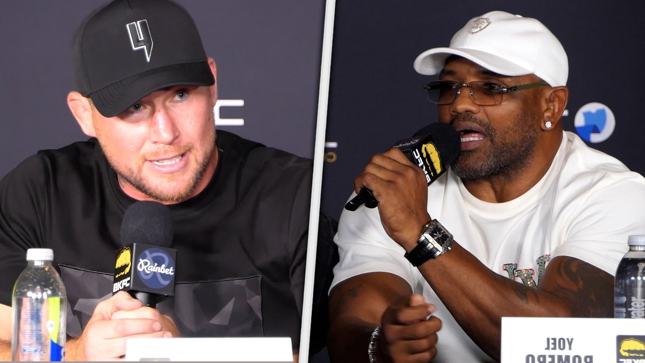 HEATED! Darren Till vs Yoel Romero • FULL PRESS CONFERENCE | Bareknuckle Boxing | DAZN background