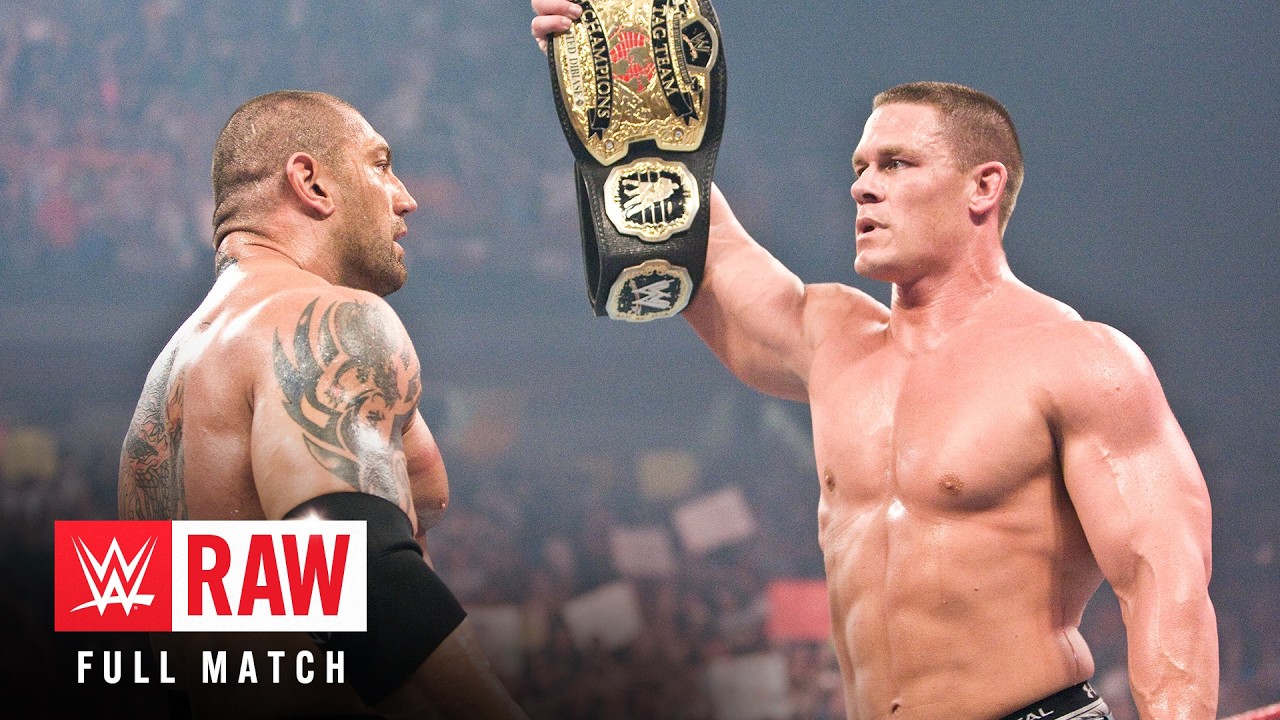 FULL MATCH: The Legacy vs. John Cena & Batista | World Tag Team Title Match: Raw, Aug. 4, 2008 background