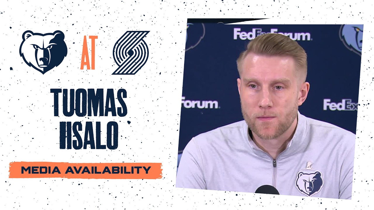 Tuomas Iisalo Press Conference | Grizzlies vs.Trail Blazers background