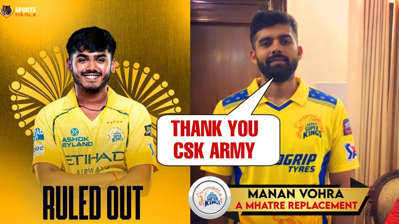 Ayush Mhatre Injury Replacement - Ayush Mhatre Injury Update | Ayush Mhatre Replacement By CSK