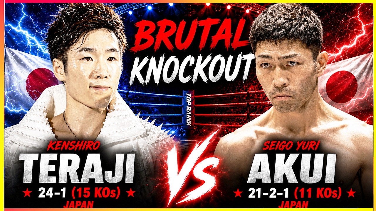 BRUTAL KNOCKOUT That Shocked The World | Kenshiro Teraji vs Seigo Yuri Akui background