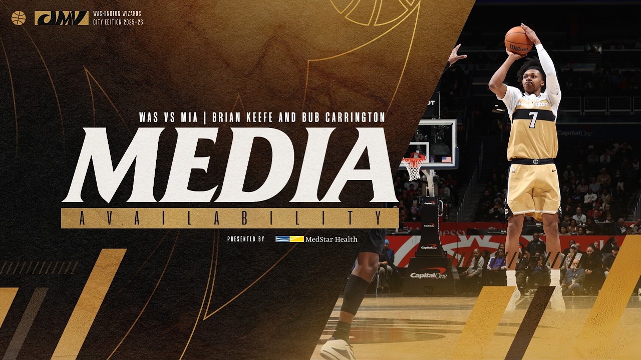 Media Availability: Head Coach Brian Keefe and Bub Carrington | 2.8.26 background