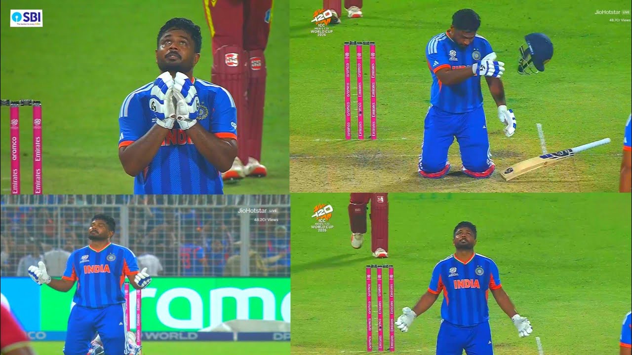 Sanju Samson Reaction After IND Win Against WI | Sanju Samson Batting Today vs WI background
