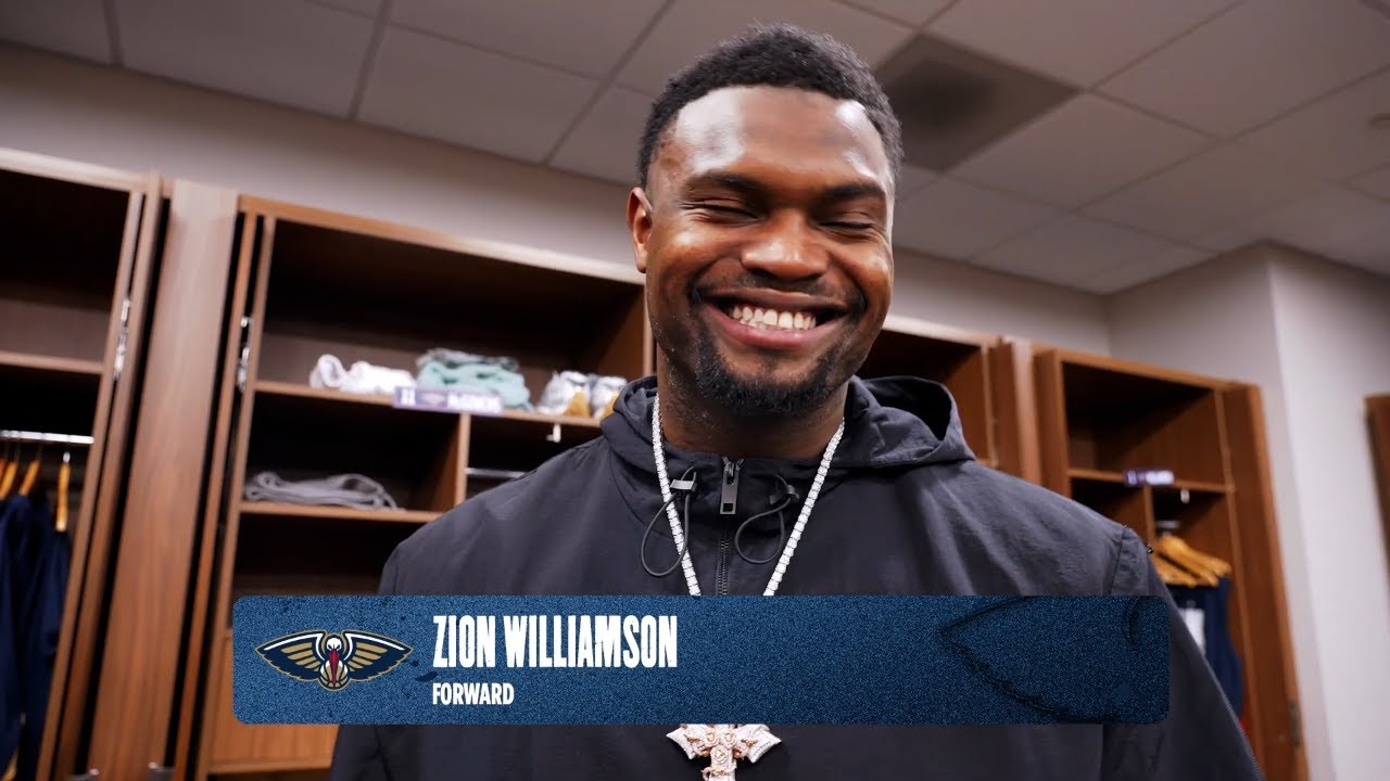 Zion Williamson on Saddiq Bey's 42pts in Pelicans Win vs. Jazz background