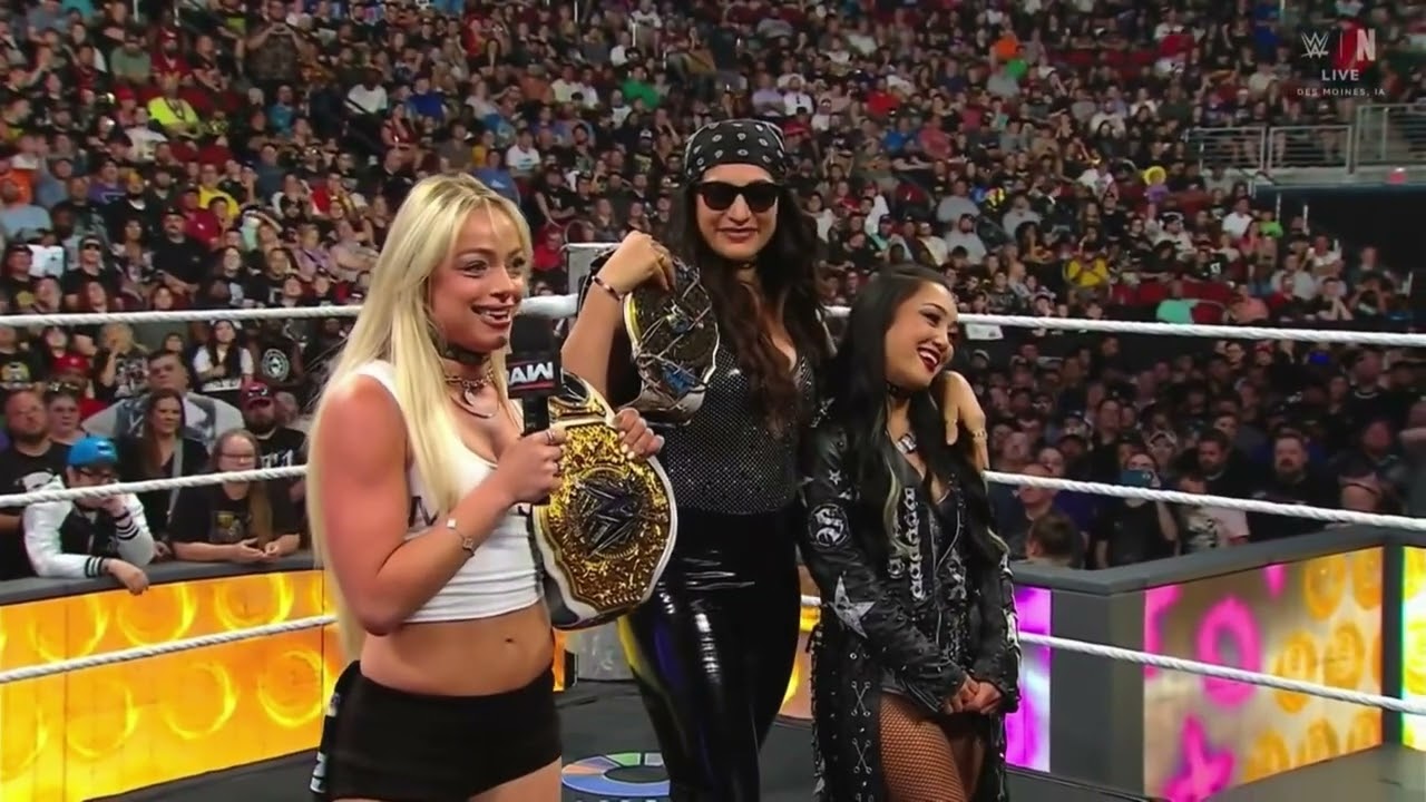 Liv Morgan, Raquel Rodriguez, Roxanne Perez & Sol Ruca Segment: Raw August 3 2026 background