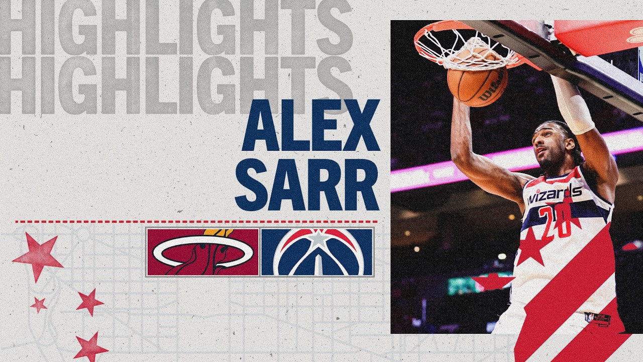 Highlights: Alex Sarr Scores 28 Points at Miami Heat | 03.10.26 background