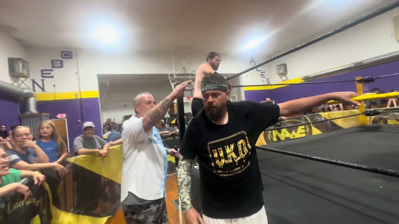Main event for the Nawe tag team championships UKO vs THE MASS FACTORY 08/01/26 background