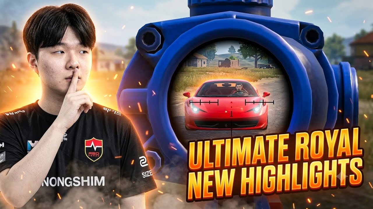 PUBG MOBILE SOUTH KOREA😱NS-HYUNBIN🚨ULTIMATE ROYAL New Gameplay Highlights | EP53 background