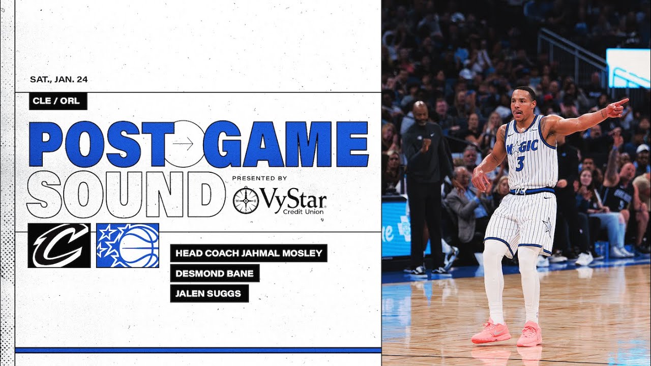 POSTGAME SOUND: CLEVELAND CAVALIERS VS. ORLANDO MAGIC | COACH MOSE, DESMOND BANE & JALEN SUGGS background