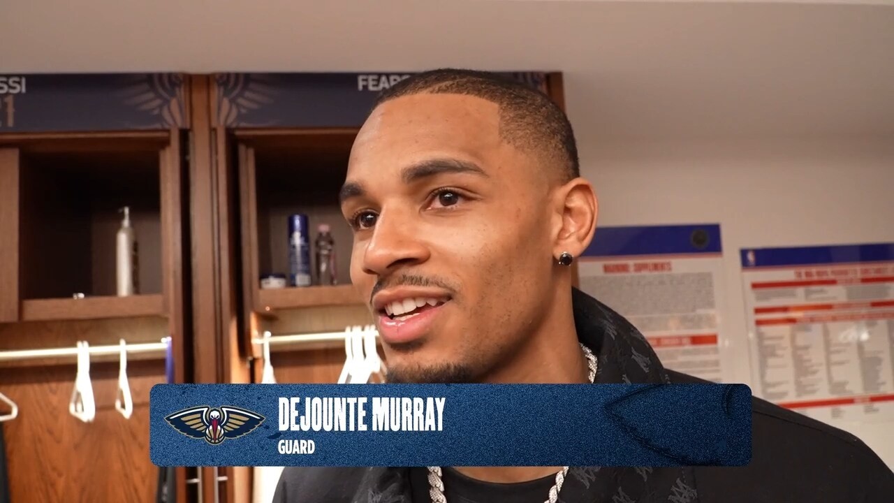 Dejounte Murray on return to court | Pelicans-Warriors Postgame Interview 2/24/2026 background