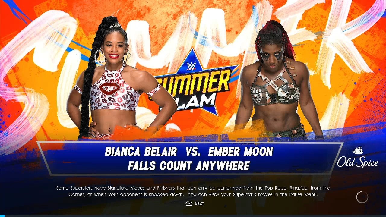 Bianca Belair vs Ember Moon