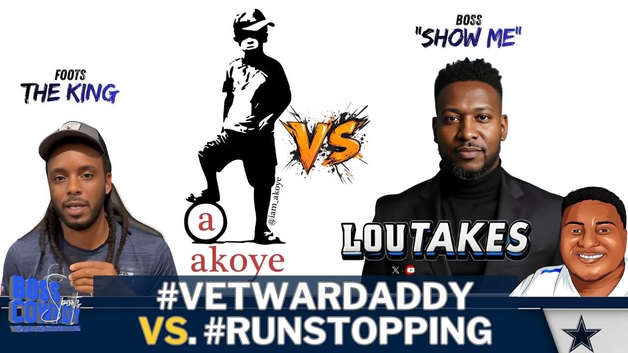 Boss Show Me & Louโs Takes vs Akoye & Foots ๐ #VetWarDaddy vs #RunStoppering EDGES โ๏ธ๐ background