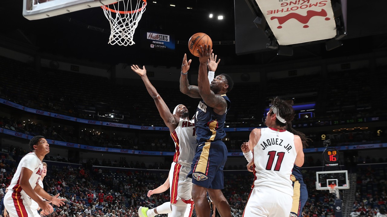 Zion Williamson Highlights vs. Miami Heat 2/11/26 background
