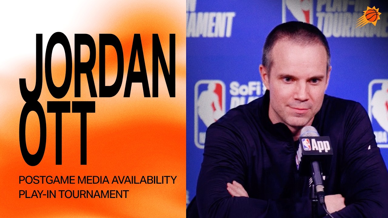 Head Coach Jordan Ott Postgame Media Availability | Phoenix Suns | 4-17-26 background