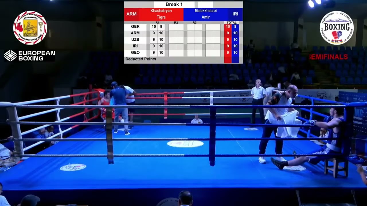 Amir Malek Khatabi (IRI) vs. Tigran Khachatryan (ARM) Yerevan Mayor Cup 2026 SF's (90+kg) background