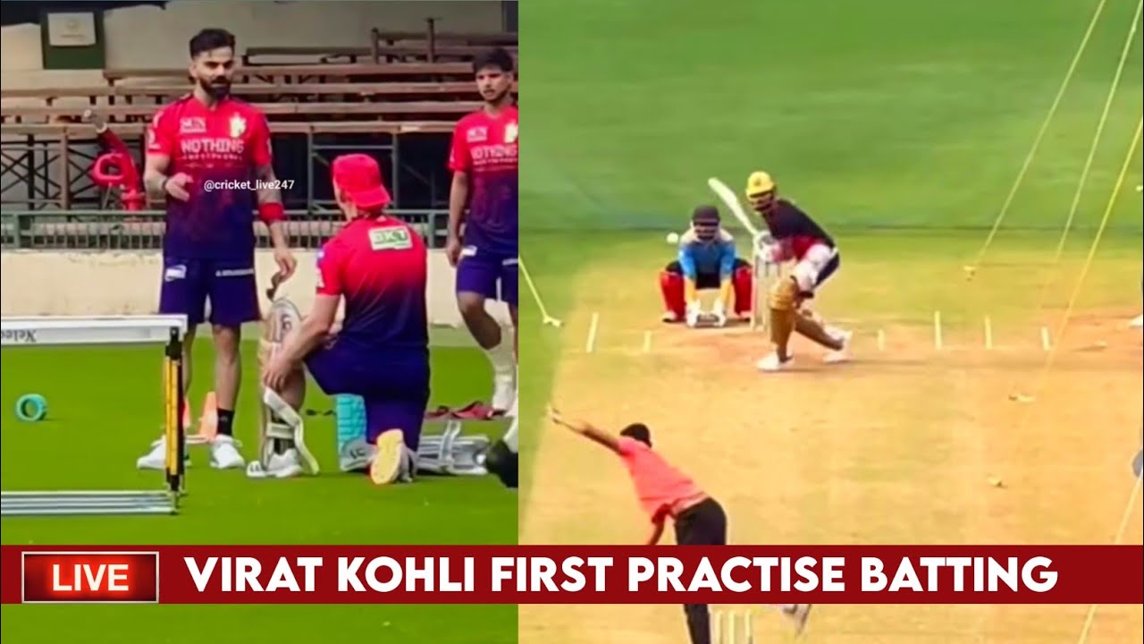 Virat Kohli 1st Practise Session After Joining RCB | Virat Kohli IPL 2026 Practise Session Today