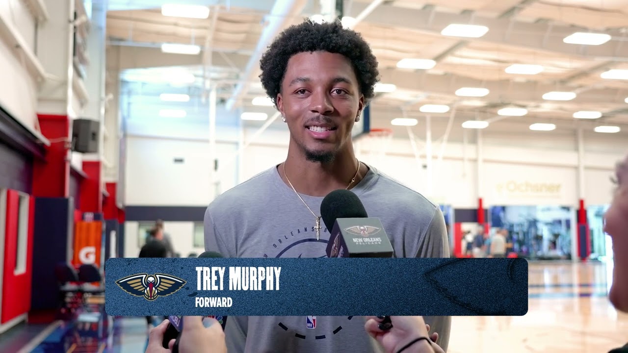 Trey Murphy III on his shoulder, goals for remainder of season | Pelicans Practice 2/19/26 background