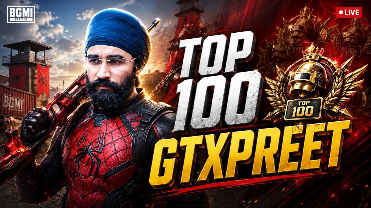 BGMI LIVE - SPIDER MAN OP RANK PUSH | PUBG background