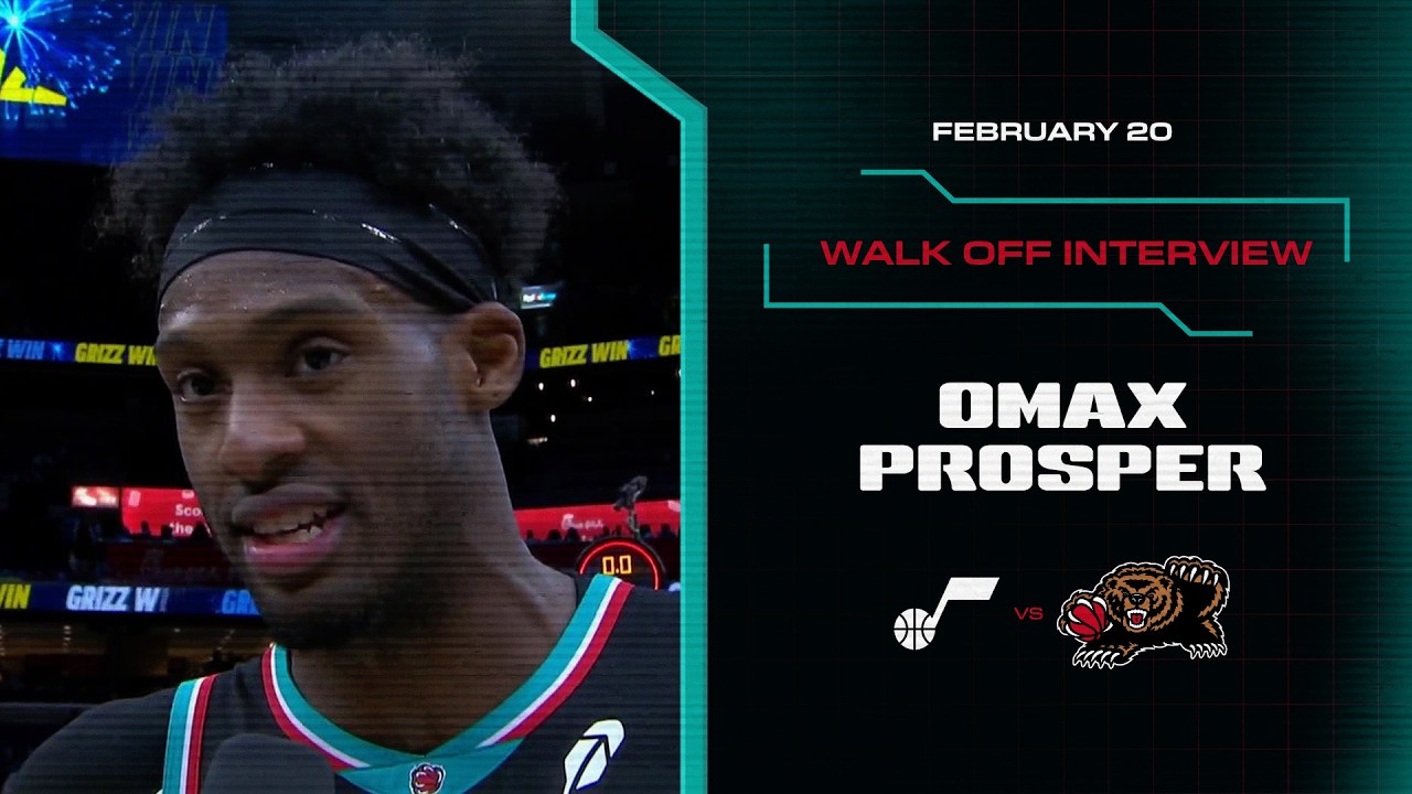 OMax Prosper Walk off Interview | Grizzlies vs. Jazz background