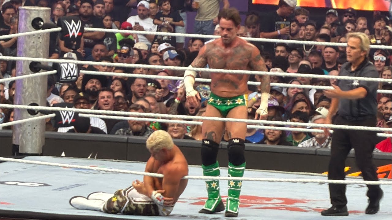 CM Punk vs Cody Rhodes Full Match | WWE SummerSlam 2026 background