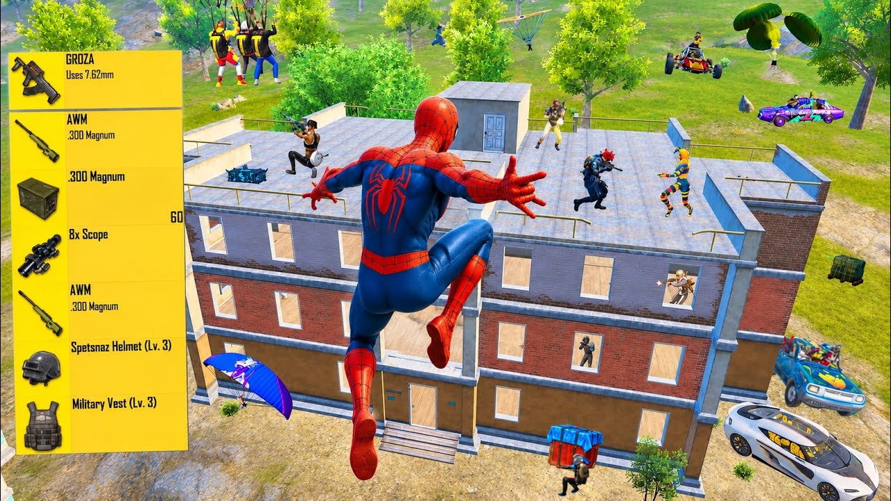 MY HARDEST SPIDER-MAN GAMEPLAY MODE 🥶 Pubg mobile bgmi background