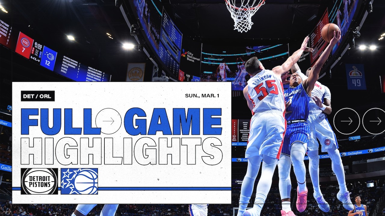 FULL GAME HIGHLIGHTS: DETROIT PISTONS VS. ORLANDO MAGIC 3.01.26 background
