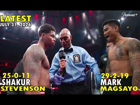 JULY 31, 2026 | MARK MAGSAYO VS SHAKUR STEVENSON MEGA FIGHT ZUFFA BOXING | 5TH ROUND KNOCKOUT background