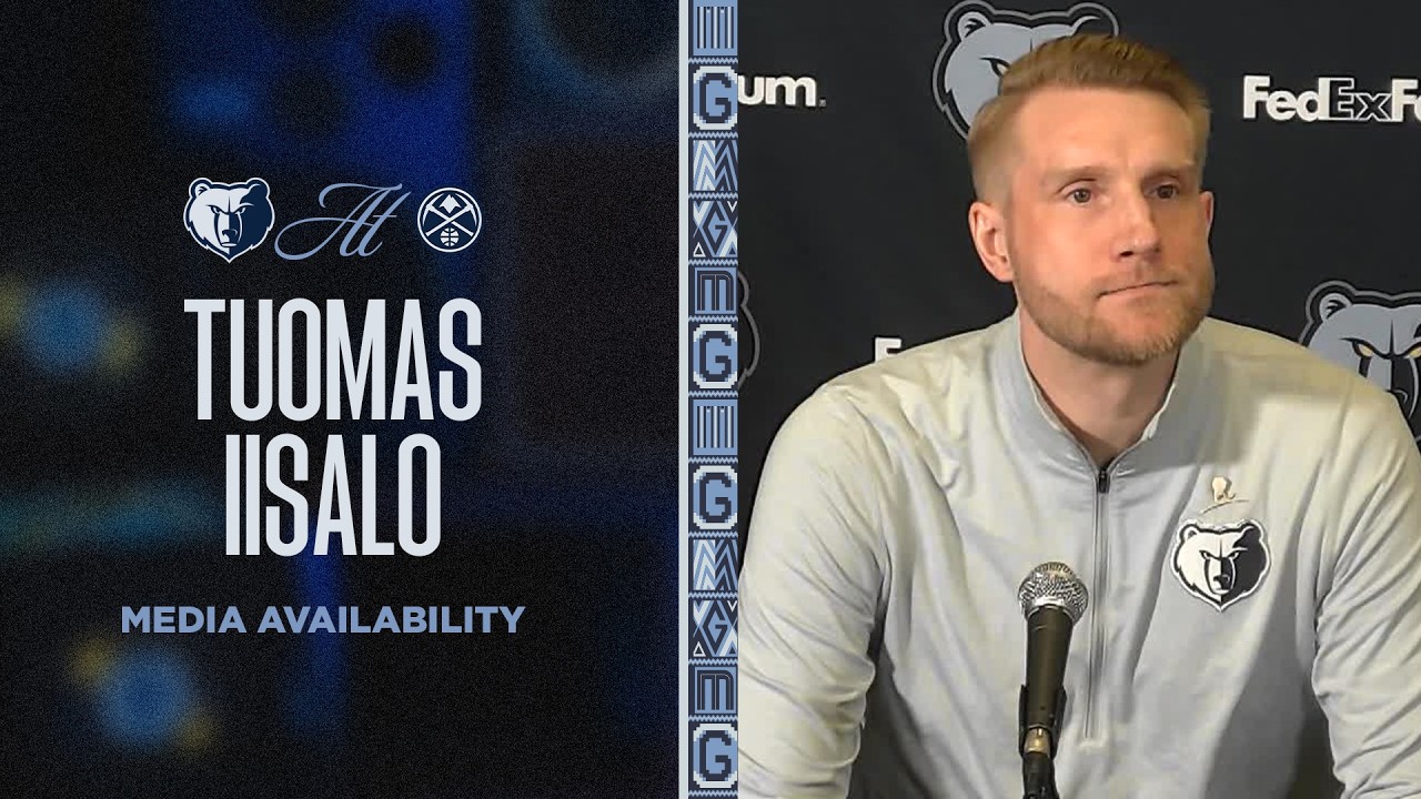 Tuomas Iisalo Press Conference | Grizzlies vs. Nuggets background