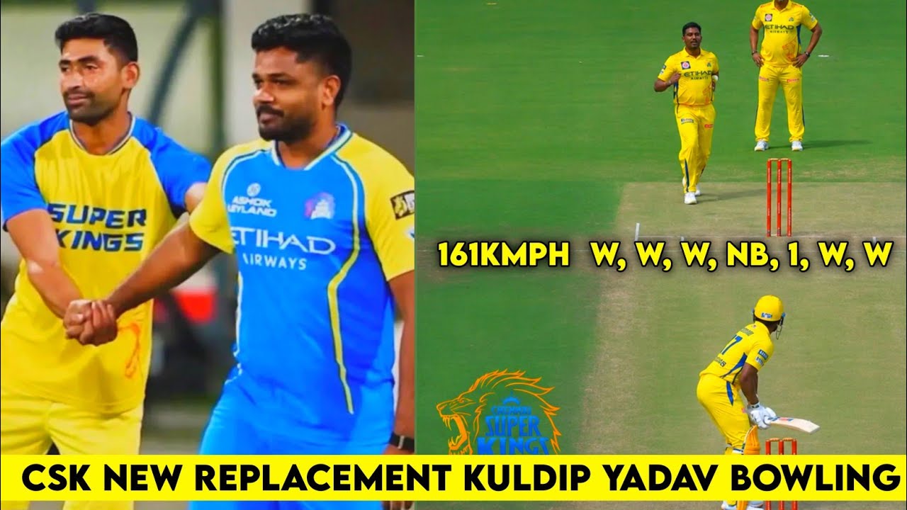 CSK New Replacement Kuldip Yadav | Kuldip Yadav CSK Bowling | Kuldip Yadav Fast Bowler Bowling background