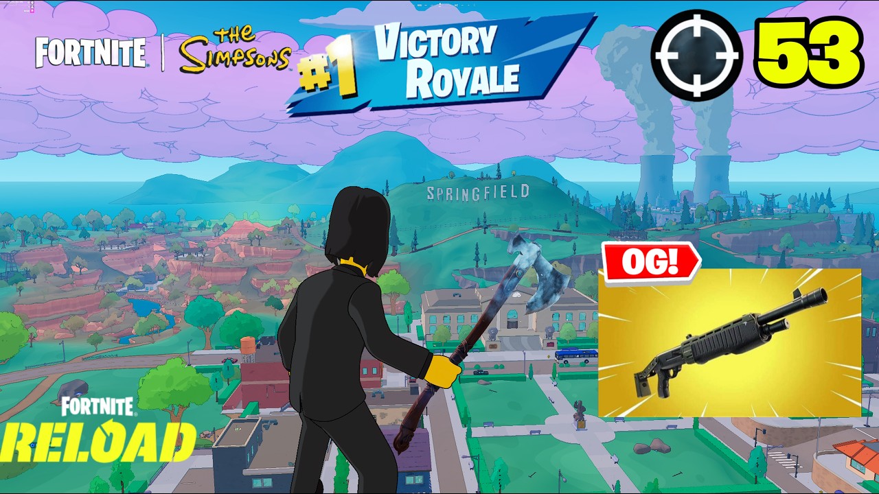 Fortnite Simpsons Reload | *NEW* SIMPSONS JOHN WICK SKIN | High Kill Gameplay | PS5 Controller background