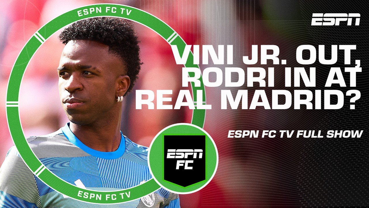 Transfer Talk ⚽ Could Vinicius Junior leave Real Madrid? | ESPN FC background
