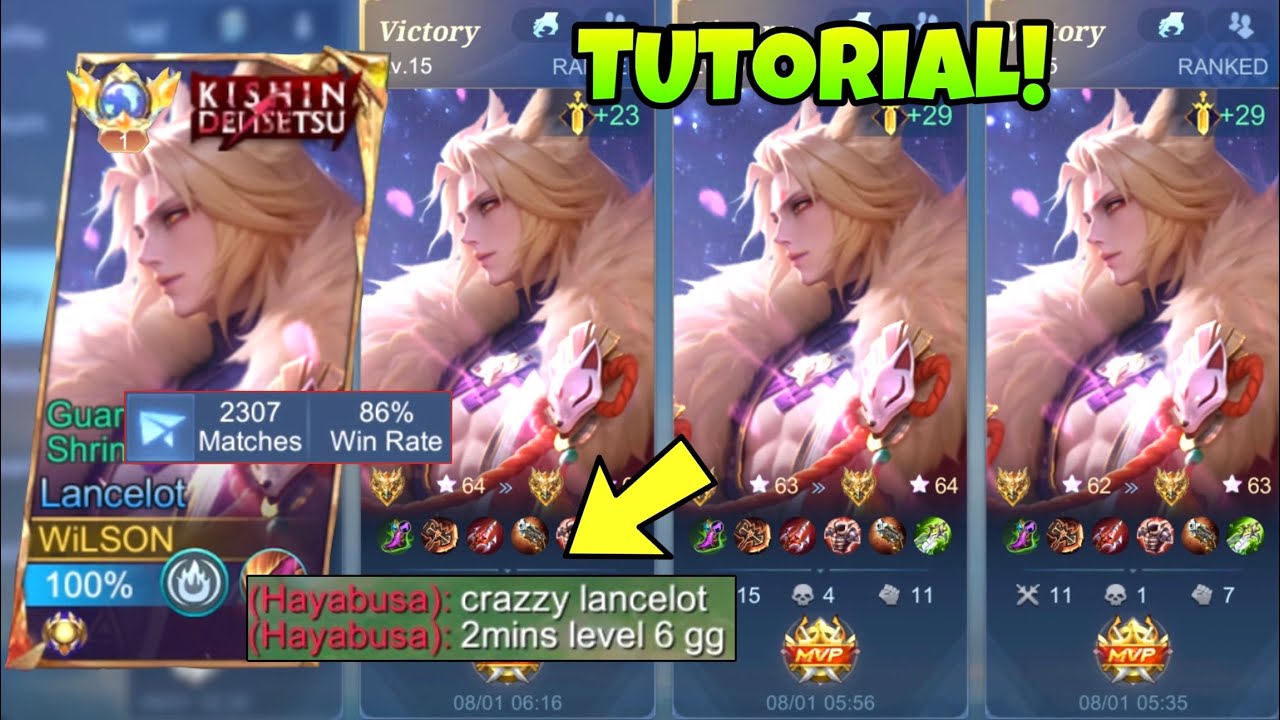Tutorial Lancelot New BEST Winstreak Secret Build & Rotation 2026!! | Play Lancelot Perfectly - MLBB background