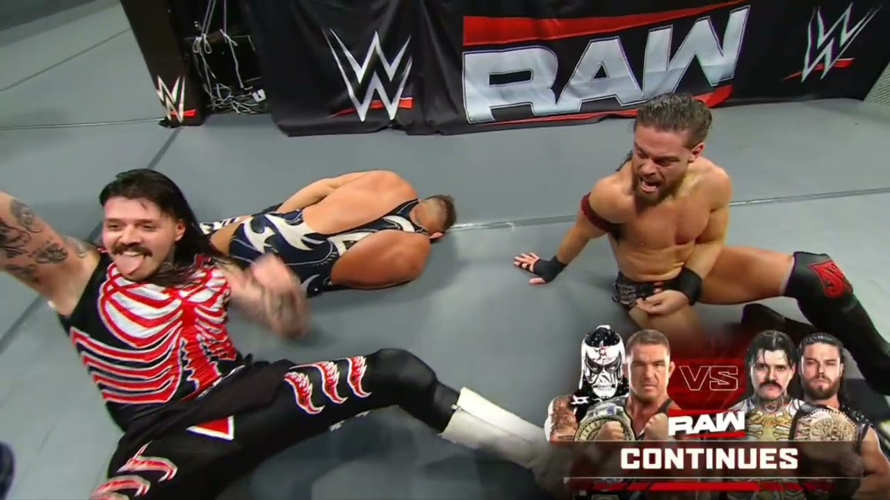 WWE RAW CHAD GABLE & PENTA VS DOMINIK MYSTERIO & JD MCDONAGH 08/03/26 background