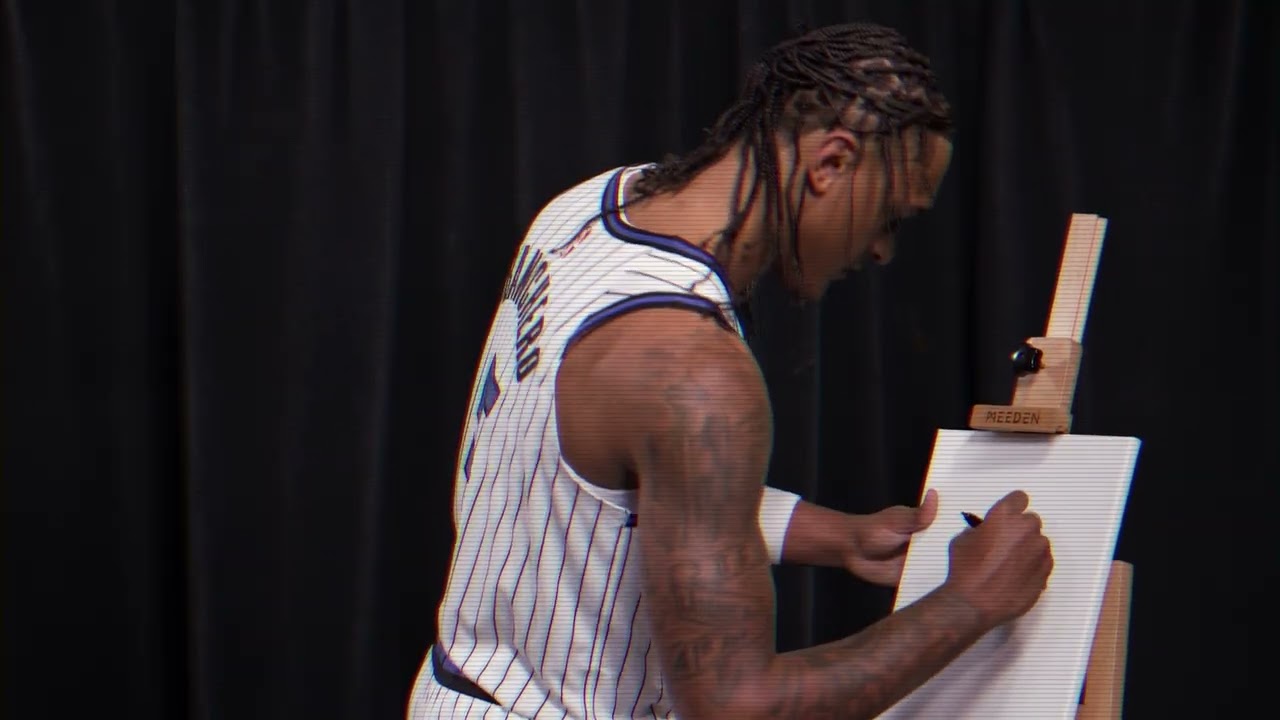 PAOLO BANCHERO DRAWS THE MILWAUKEE BUCKS LOGO! | THE JOY OF DRAWING background