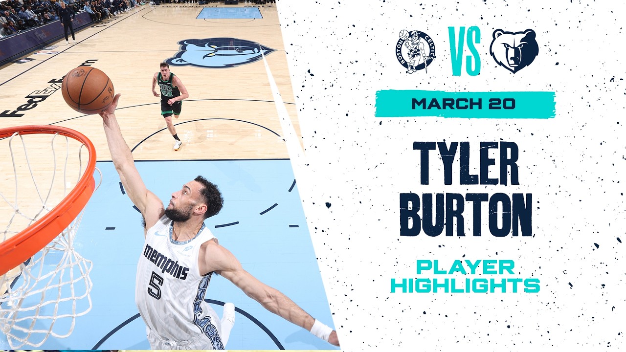 Tyler Burton Highlights vs. Boston Celtics background