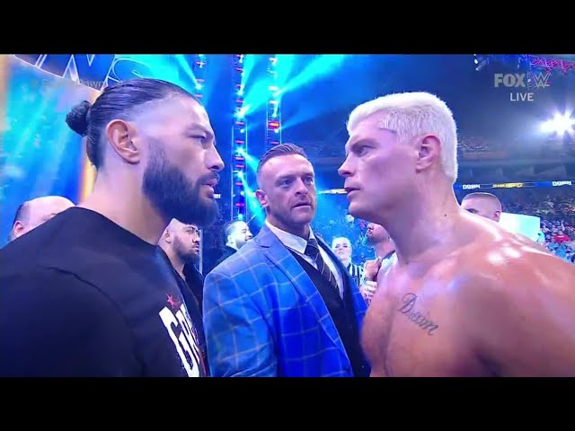 Roman Reigns Confronts Cody Rhodes – WWE Smackdown 10/13/23 background