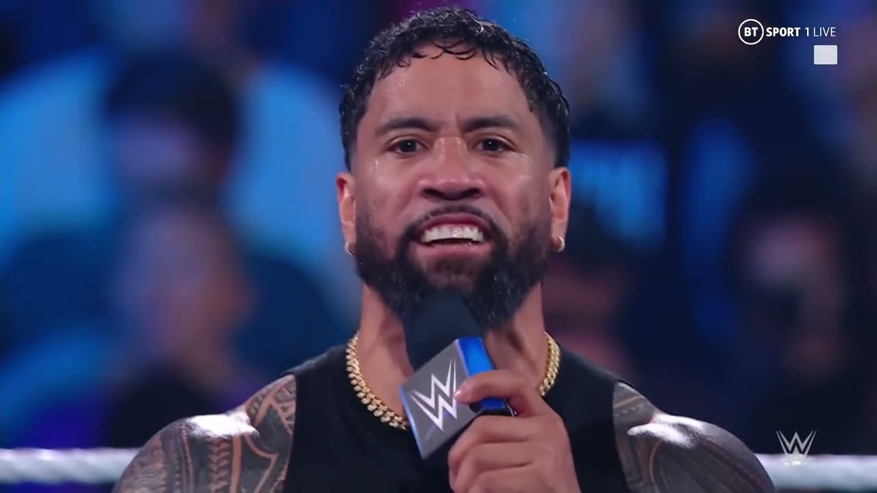 The Usos Solo Sikoa Entrance + Promo – WWE Smackdown 4/21/23 April 21st 2023 background