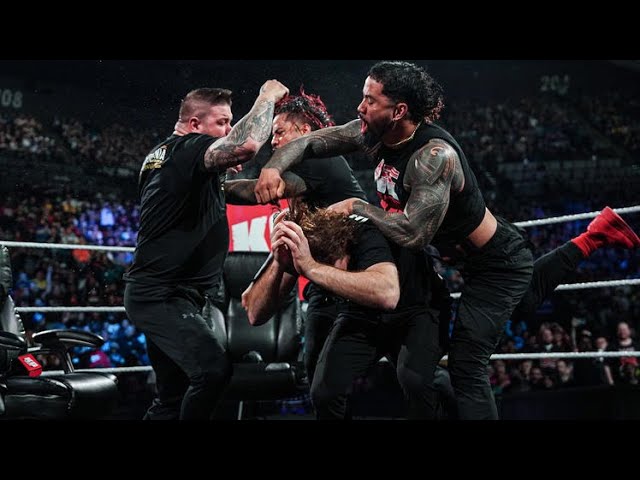 The Usos savagely assaulted Kevin Owens and Sami Zayn - WWE Smackdown 3/24/23 — Full Segment background