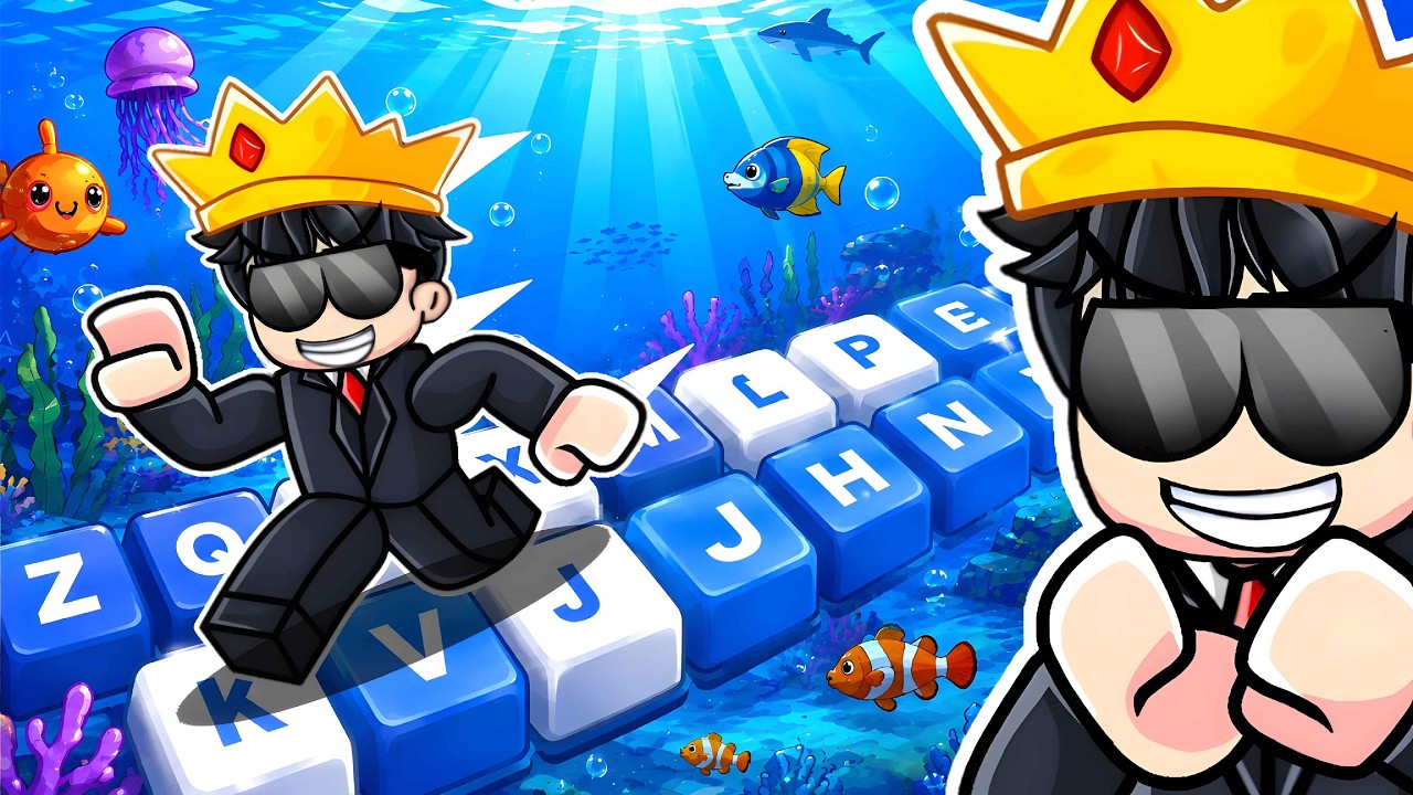 I Beat UNDERWATER SPEED KEYBOARD Escape in Roblox! background
