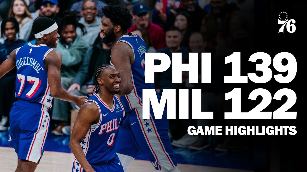 Game Highlights: Sixers Score Season-High 139 Points in Win background