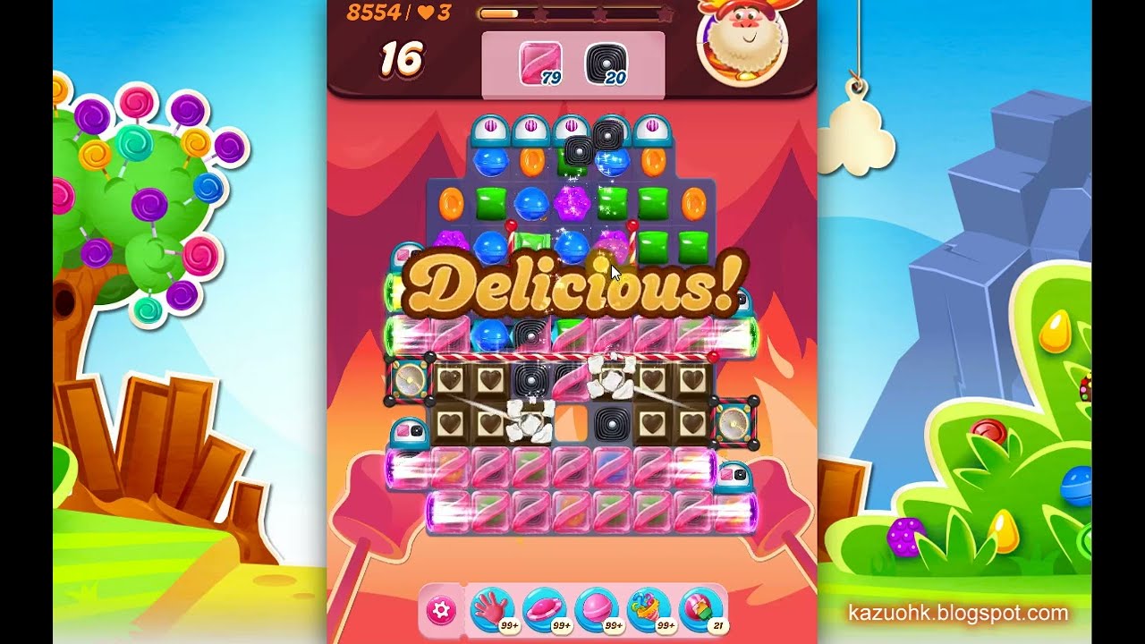 Candy Crush Saga Level 8554 đŹ No boosters â Walkthrough Gameplay