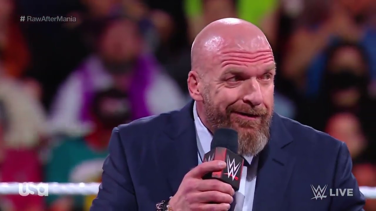 Triple H Fire Promo + Roman Reigns Entrance After WrestleMania 39 – WWE Raw 4/3/23 (Full Segment) background