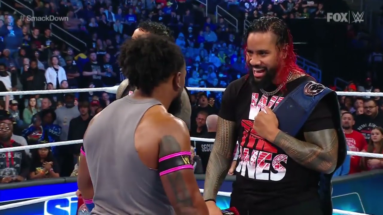 The Bloodline New Day & Brawling Brutes Brawl - WWE Smackdown 11/04/22 (Full Segment) background